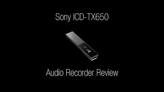 Sony ICDTX650 Review  4k [upl. by Enileuqkcaj406]