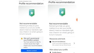 Not recommendable facebook profile pageWe cantt recommend your profile content [upl. by Suiradal]