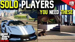 10 Things Every SOLO Player NEEDS In GTA Online [upl. by Elatsyrc674]