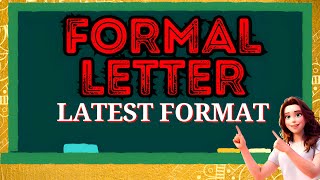 Formal Letter Latest Format  Letter Writing Format  formalletter formalletterwriting latest [upl. by Marras]