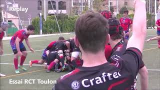 Rugby Cadets Alamercery RCT Toulon vs Béziers Essai de la Victoire Championnat de France 2019 [upl. by Oderfla62]