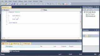 Visual Basic Tutorial  4  Hello World [upl. by Enoob361]