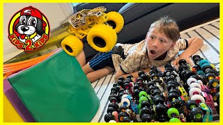 KIDS PLAYALONG  BUILD WITH CALEB A MONSTER TRUCK RACE TRACK [upl. by Tillio]