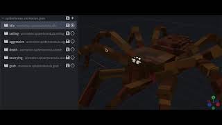 Arthropod Phobia Expansions 163  Spider Goliath modelanimations [upl. by Levison]