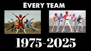 Every Sentai ranger 19752025 [upl. by Irrahs]