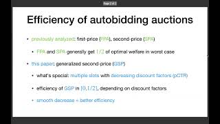 rfp0288 Efficiency of the Generalized SecondPrice Auction for Value Maximizers [upl. by Hahsi]