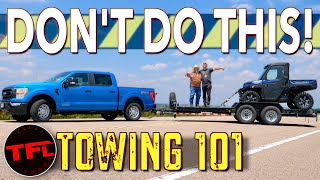 Heres The Right And WRONG Way To Set Up Your Trailer When Towing [upl. by Hinson]