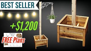 4x4 Post Planter HUGE PROFIT makemoneywoodworking projectsthatsell [upl. by Alma]