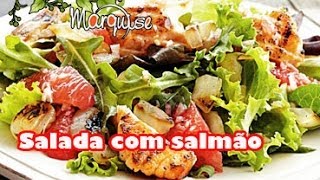 Minuto Marquise 119  Salada com lascas de salmão grelhado [upl. by Rana]