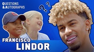 “Which teammate’s locker smells the worst” I Indians Francisco Lindor on Questions amp Autographs [upl. by Brenden]