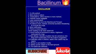 bacillinum characteristics [upl. by Ybeloc279]