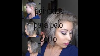 Peinados para cabello cortocomo darse volumen peinados fácil y elegante [upl. by Kara-Lynn]