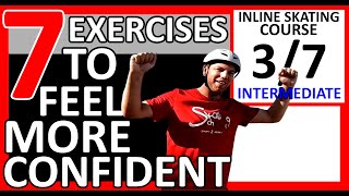 7 TRICKS on inline skates 37 COURSE IMPROVE YOUR SKILLS on rollerblades  how to rollerblade [upl. by Linda]