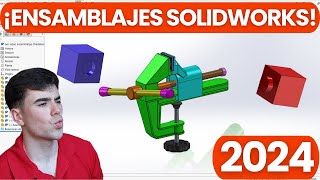 🚀 Ensamblajes en SOLIDWORKS 2024 ¡De Principiante a Experto 🎓 [upl. by Nomolos]