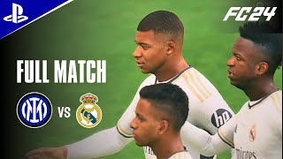 FC 24  INTER vs REAL MADRID  Kylian Mbappé Vinícius Júnior 4K 60FPS [upl. by Atalaya703]