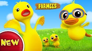 Duckling Duckling Yes Mama  Nursery Rhymes  Kids Songs  Children Rhymes by Farmees [upl. by Hnim946]