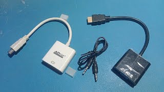 Hdmi to vga converter audio not working does hdmi to vga carry audio [upl. by Popper467]