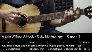 Line Without A Hook  Ricky Montgomery Guitar Cover Tutorial with Chords  Lyrics [upl. by Tadio]