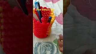 🖊️🖋️🗑️Macrame pen Pencil Holder 🗑️🖋️🖊️ pushpa macrame art [upl. by Annoyk]