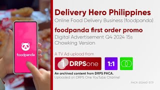 foodpanda first order Chowking promo Digital Ad Q4 2024 10s x2 Philippines 11ST [upl. by Cottrell]