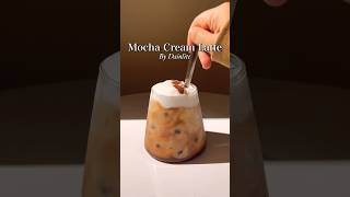 Making Mocha Cream Latte🤎 shorts recipe coffee homecafe [upl. by Ansela]