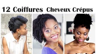 ☆ 12 Coiffures sur Cheveux Crépus ☆ [upl. by Georgette263]