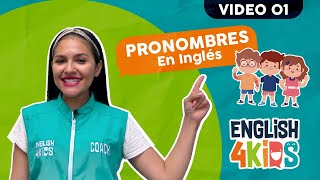 Clase 09 Como se dice quotYo tú el ella nosotrosquot en inglés Pronombres en inglés para niños [upl. by Akenom]