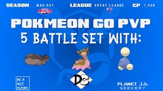 Pokémon GO PvP  Great League 5 Rounds Clodsire  Gastrodon  Jumpluff [upl. by Ahlgren149]