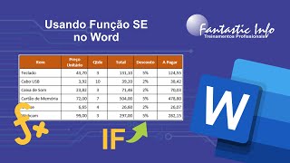 Dominando a Função SE no Word Criando Tabelas Inteligentes Passo a Passo [upl. by Tobi193]