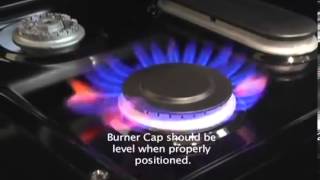 Gas Cooktop Properly Position Burner Caps [upl. by Jordain]