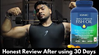 GNC Triple Strength Fish oil Honest Review After using 30 Days [upl. by Lilybelle]