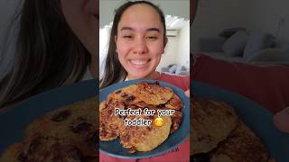 Healthy pancakes for your toddler 😊 momlife foodforkids healthybreakfast fingerfoods [upl. by Aienahs]