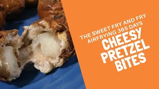 Cheese filled pretzel Bites  airfried [upl. by Ramin]