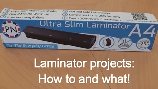 Laminator projects How to and what DIY video review [upl. by Ennahgem679]