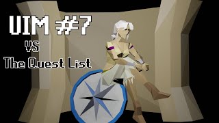 UIM vs the Quest list  UIM 7 OSRS [upl. by Eniamert844]