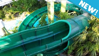 NEW DUO RACER Water Slide at Center Parcs Heijderbos [upl. by Rihana]