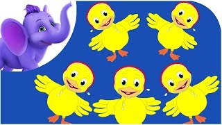 Five Little Ducks  Nursery Rhyme with Karaoke [upl. by Esiralc]