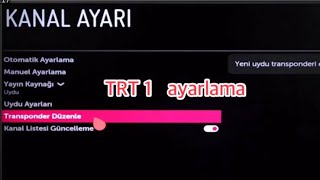 Trt 1 frekans ayarlama LG trt 1 ayarlama trt1 [upl. by Sivad]