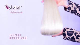 Ice BlondePlatinum Blonde Human Hair Extensions  Cliphair™ [upl. by Spatola]