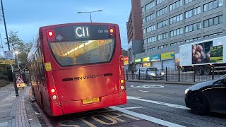 Fast driverC11 to Archway From Brent cross shopping centre to Cricklewood station DE1148 LK10BZR [upl. by Etnwahs]