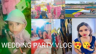 WEDDING PARTY VIOG 😍🥰 tufailvlog minivlog trending [upl. by Aiynot]