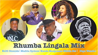 RHUMBA LINGALA MIX MADILU SYSTEM TABU LEY TSHALA MUANA KOFFI OLOMIDE PAPA WEMBA DJ TRIPLE M [upl. by Jamima324]