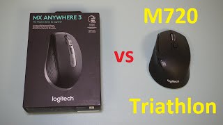 Unboxing Logitech MX Anywhere 3 and compare vs Logitech M720 Triathlon [upl. by Ssur]