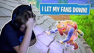 I let my fans down  Fortnite [upl. by Zonda]