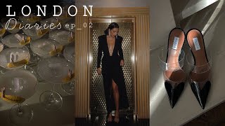 grwm for the bafta party  cooking at home  shopping in selfridges  LONDON VLOG  NOORIE ANA [upl. by Ahsikram454]