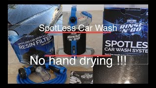 Rinse N Go Spotless Car Wash  No hand drying needed [upl. by Ymrej]