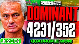 Mourinhos DOMINANT FM24 Tactics 93 Win Rate  Best FM24 Tactics [upl. by Scandura]