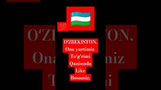 OʻZBEKISTONIM seni yaxshi koʻraman 🖤🖤 [upl. by Aimahs]