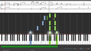 给我你的爱  Tank Synthesia Piano MIDI Music Sheets [upl. by Kcirdec]