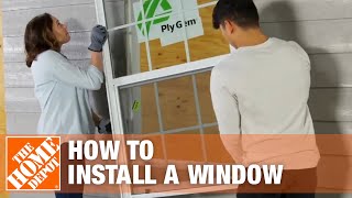 How to Install a Window  Window Removal amp Installation  The Home Depot [upl. by Resee]